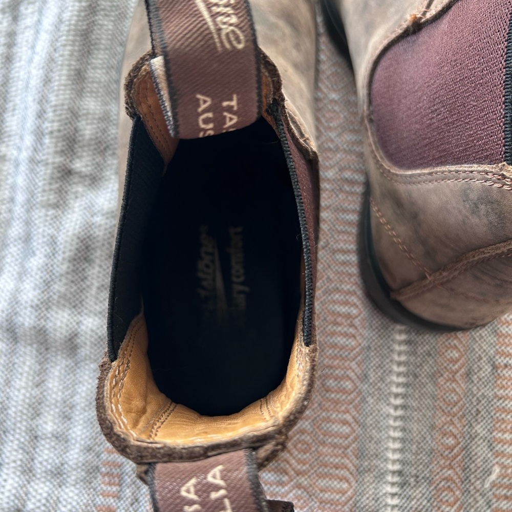 Blundstone Brown Leather Chelsea Ankle Boots - Picture 5 of 6